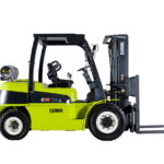 Diesel Clark 2183 fork lift with pneumatic drive tires